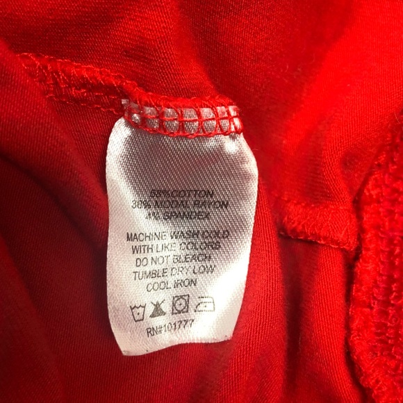 Soybu Red Tank Top With Built In Bra & Cross Back - Picture 4 of 5